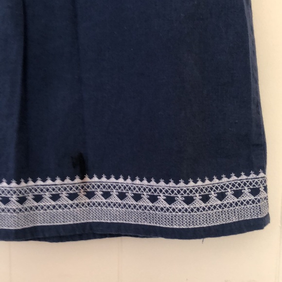 Vintage Blue Jean Dress with Embroidered detail, size S/M - Picture 8 of 8